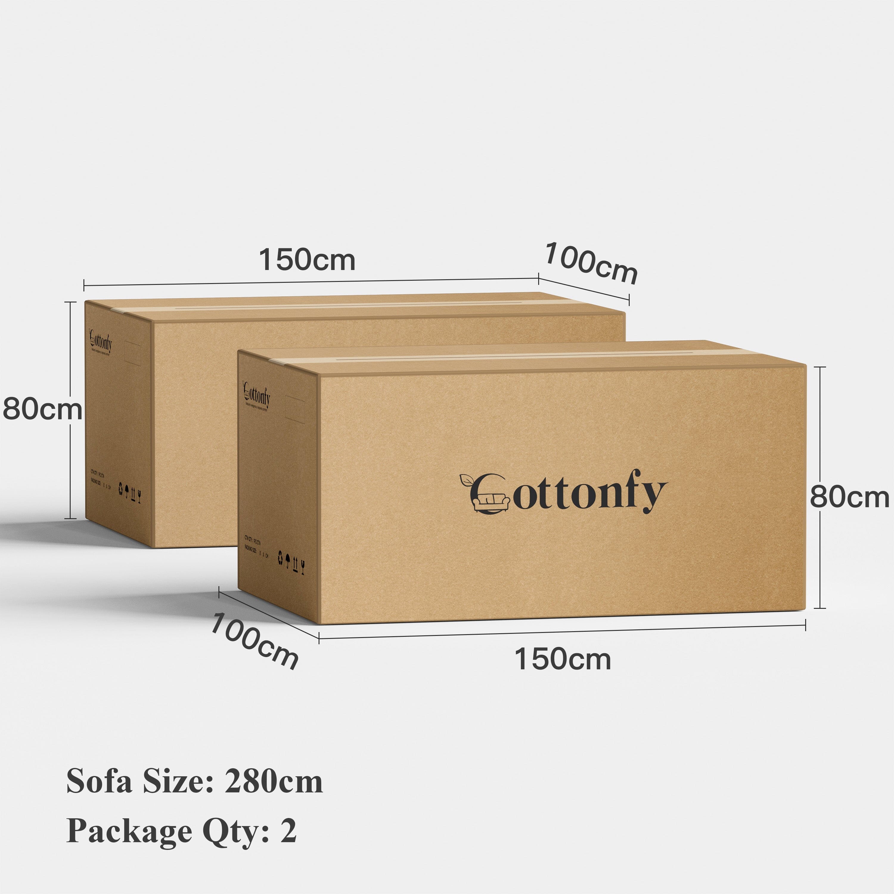 Cottonfy Cat-Scratch Resistant Fabric Elephant Ears Style Corner Sofa Cottonfy UK