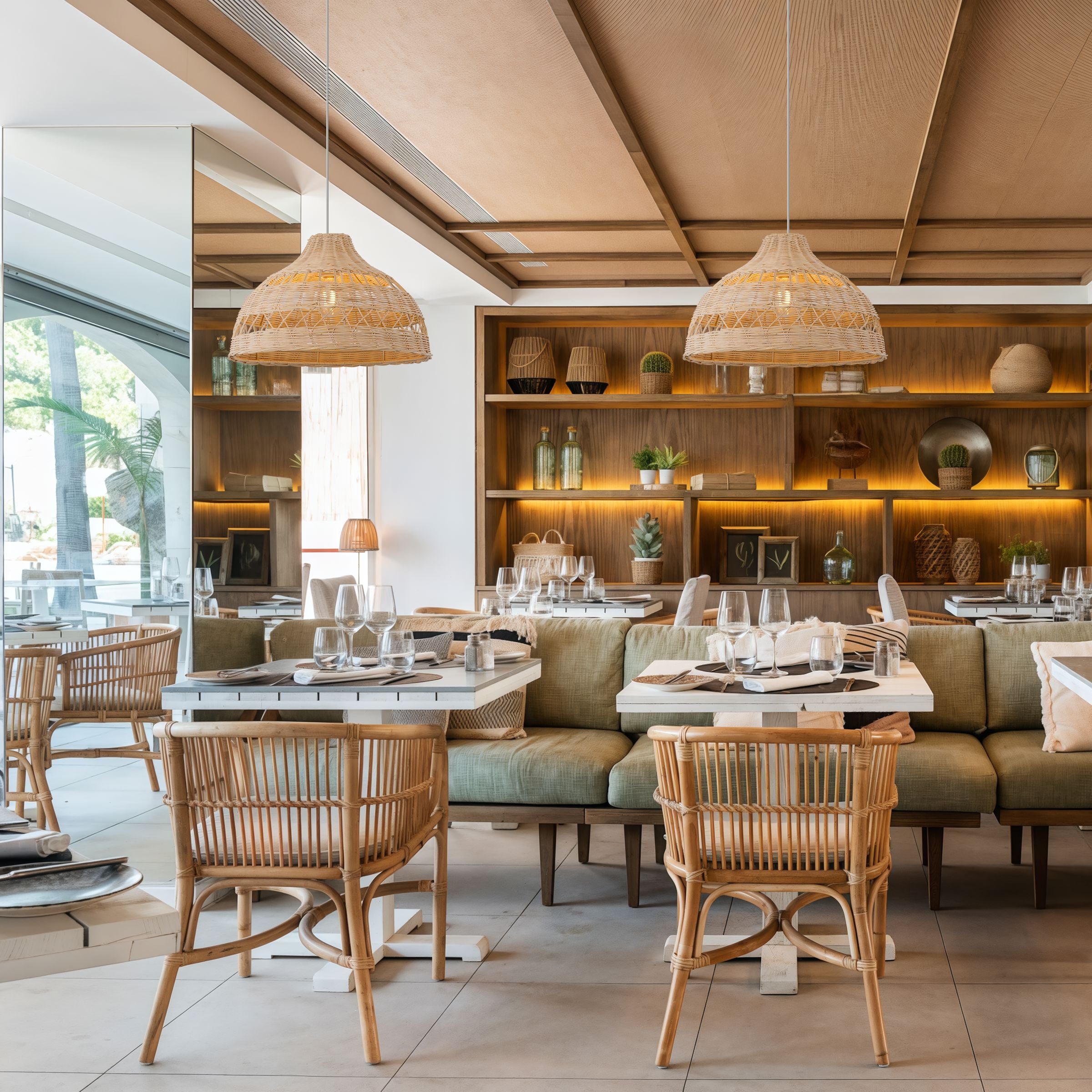 Lightsin Natural Rattan Pendant Light - Handwoven Ceiling Light, Durable & Rustic Lightsin UK