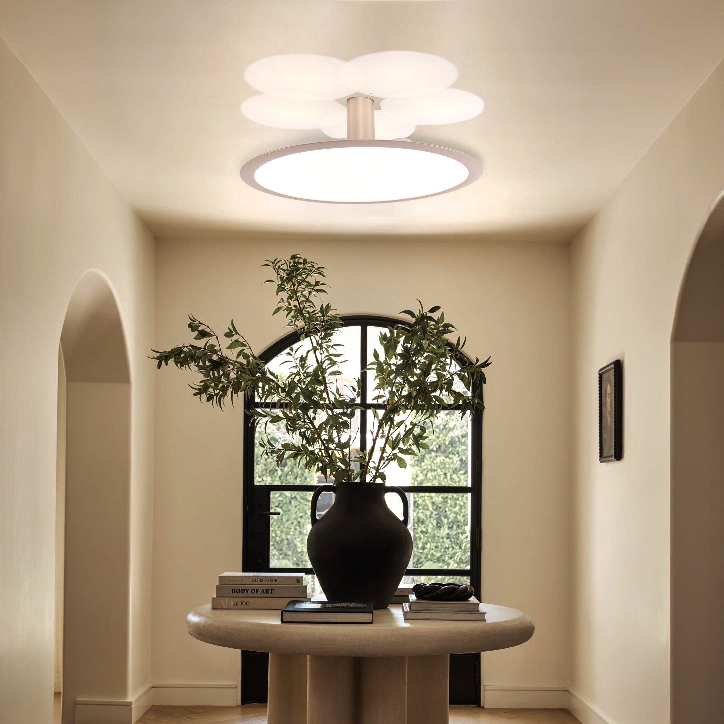 Lightsin Brushed Rose Gold Aluminum Pendant Light with Stepless Dimming Lightsin UK