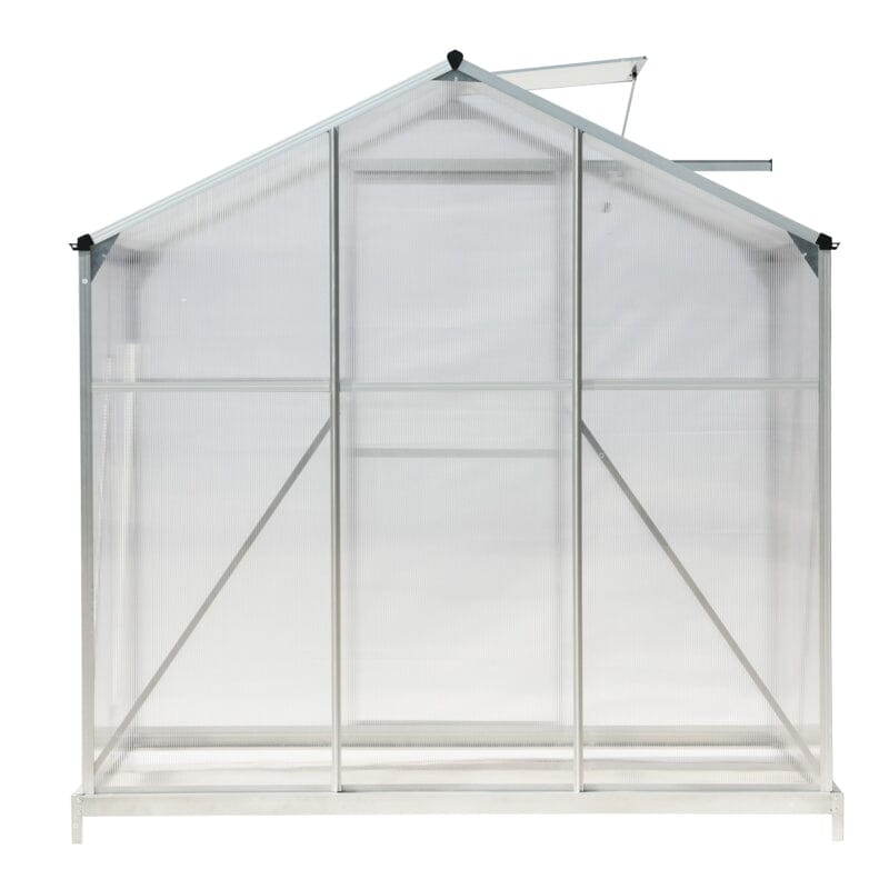 Aluminium Hobby Greenhouse with Window Opening With Base/Without Base Greenhouses Living and Home With Base