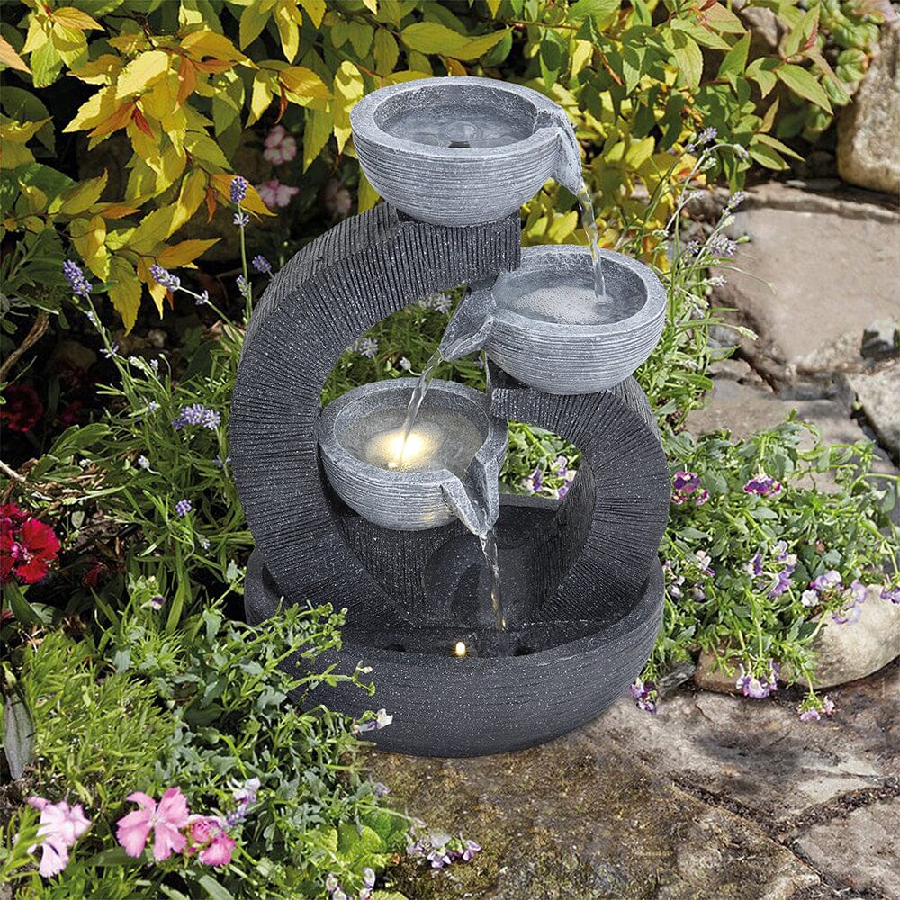 Outdoor Solar-Powered Water Fountain Outdoor Decor Living and Home