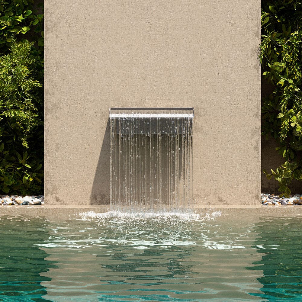 30cm Back Entry Stainless Steel Water Blade Fountains Living and Home