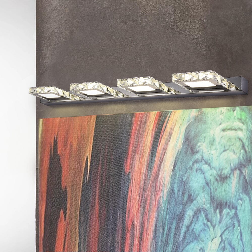 Chrome 4 Light Bathroom Vanity Light Wall Lamps Living and Home