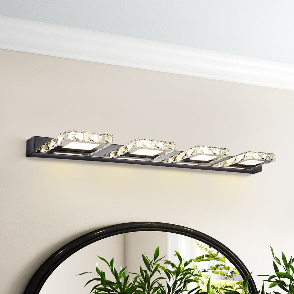 Chrome 4 Light Bathroom Vanity Light Wall Lamps Living and Home