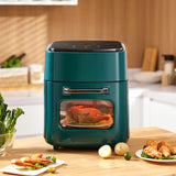 11L Large Kitchen Air Fryer with Visible Front Window Air Fryers Living and Home Green 