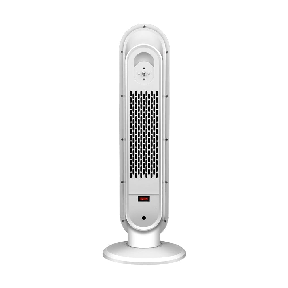 2ft H White Digital PTC Ceramic Heater with Remote Control Freestanding Patio Heaters Living and Home