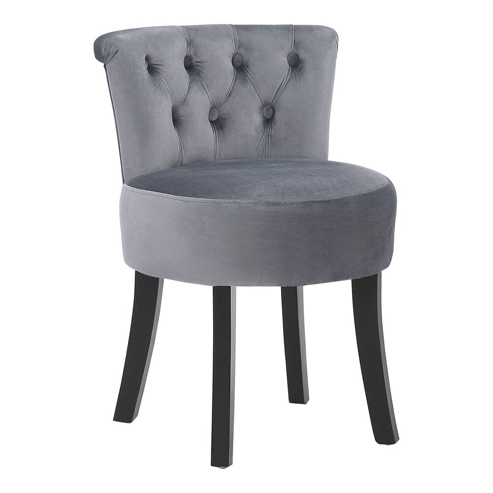 Modern Upholstered Buttoned Stool for Dressing Table Cocktail Chairs Living and Home