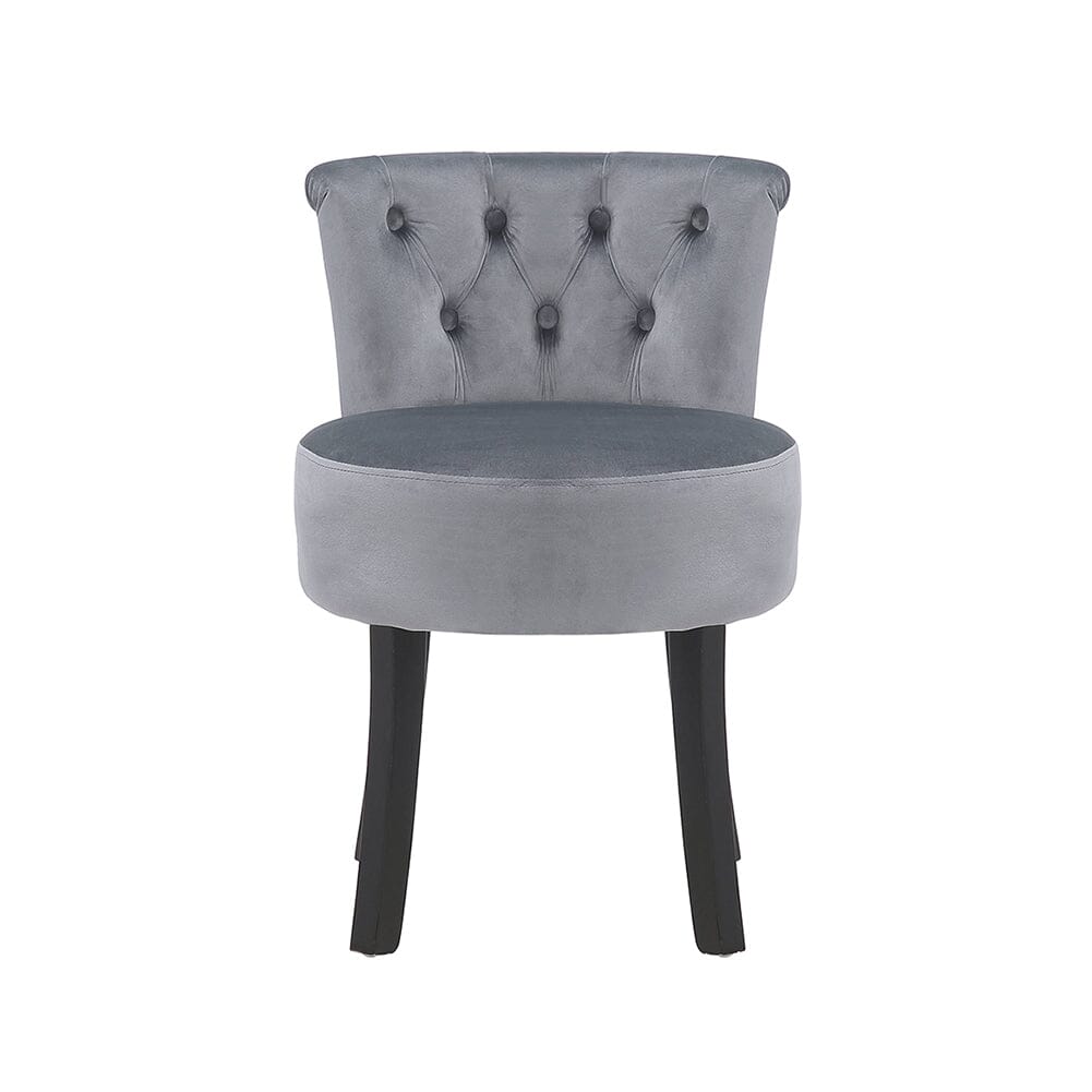 Modern Upholstered Buttoned Stool for Dressing Table Cocktail Chairs Living and Home