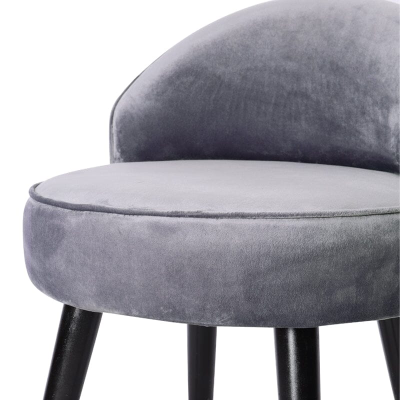 Modern Velvet Dressing Table Stool with Solid Wood Legs Cocktail Chairs Living and Home