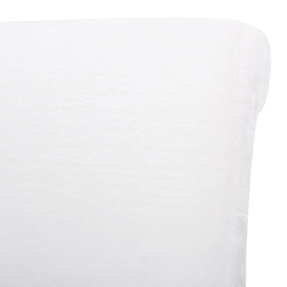 Modern Plush Upholstered Dressing Table Chair with White Legs Cocktail Chairs Living and Home