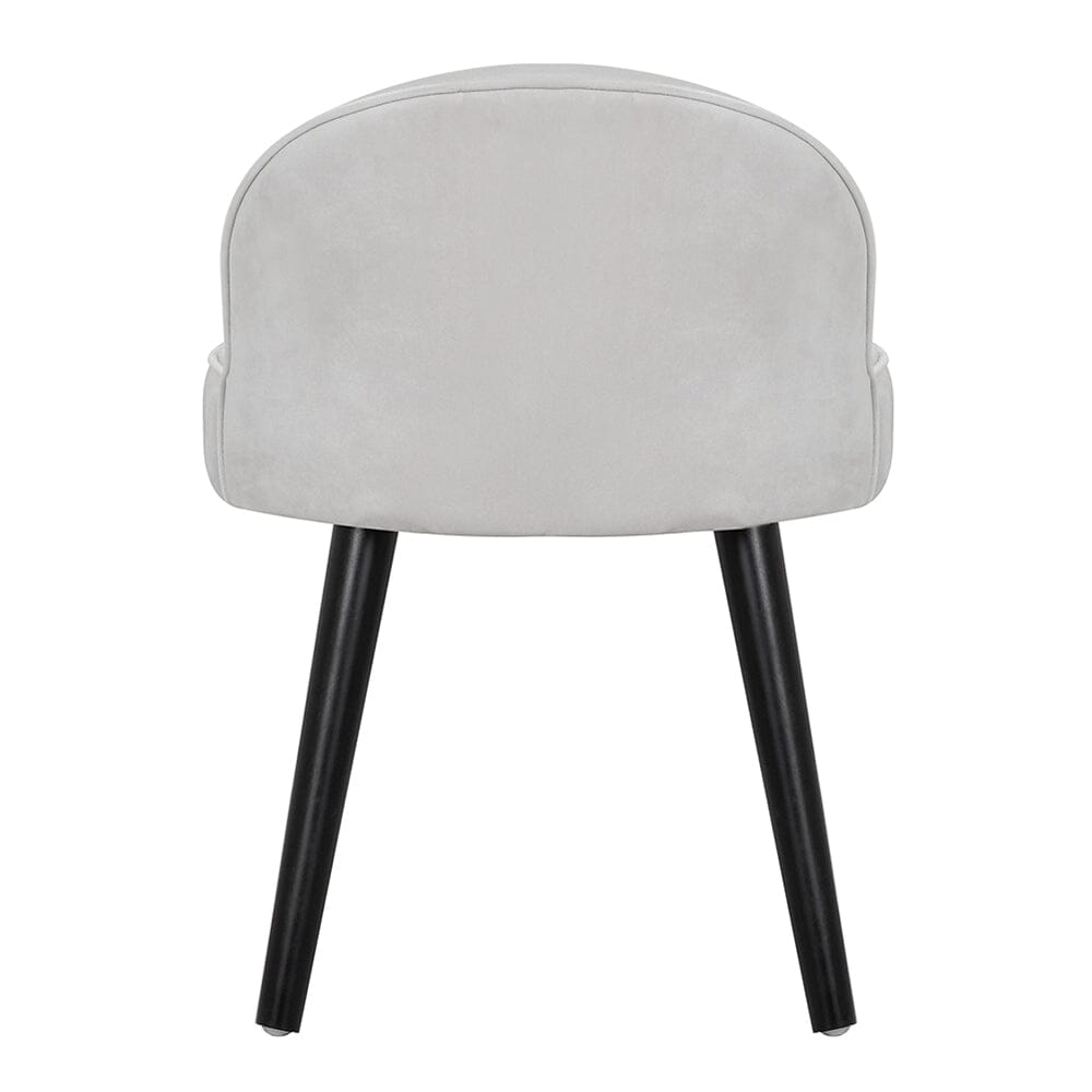 Modern Velvet Dressing Table Stool with Solid Wood Legs Cocktail Chairs Living and Home