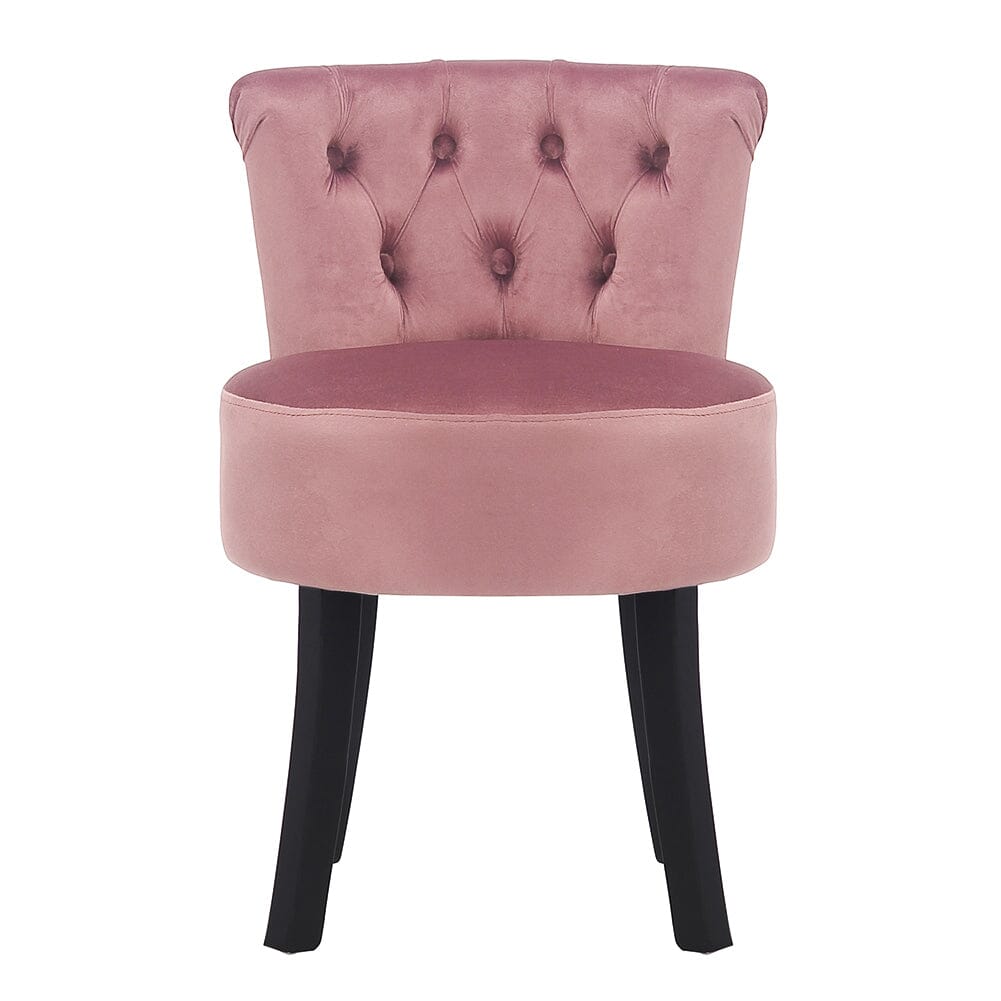 Modern Upholstered Buttoned Stool for Dressing Table Cocktail Chairs Living and Home