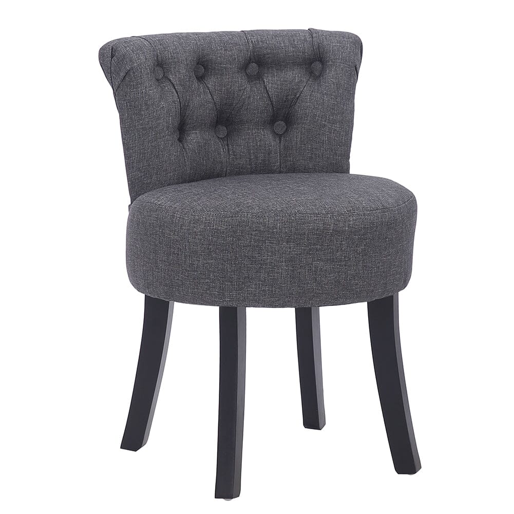 Modern Upholstered Buttoned Stool for Dressing Table Cocktail Chairs Living and Home