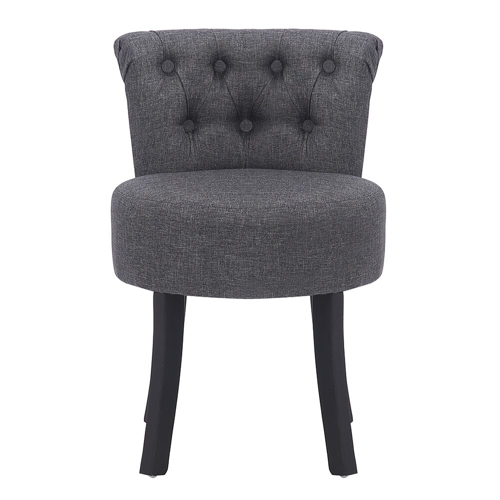 Modern Upholstered Buttoned Stool for Dressing Table Cocktail Chairs Living and Home