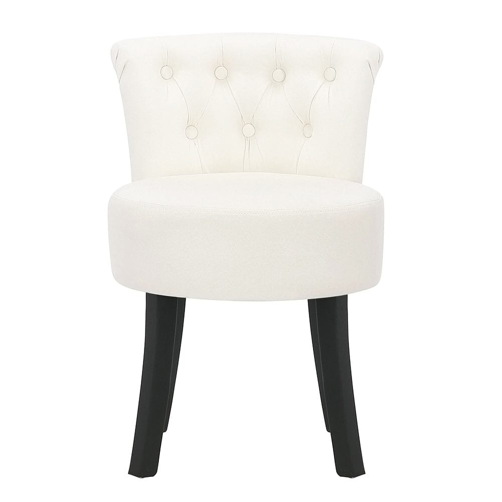 Modern Upholstered Buttoned Stool for Dressing Table Cocktail Chairs Living and Home
