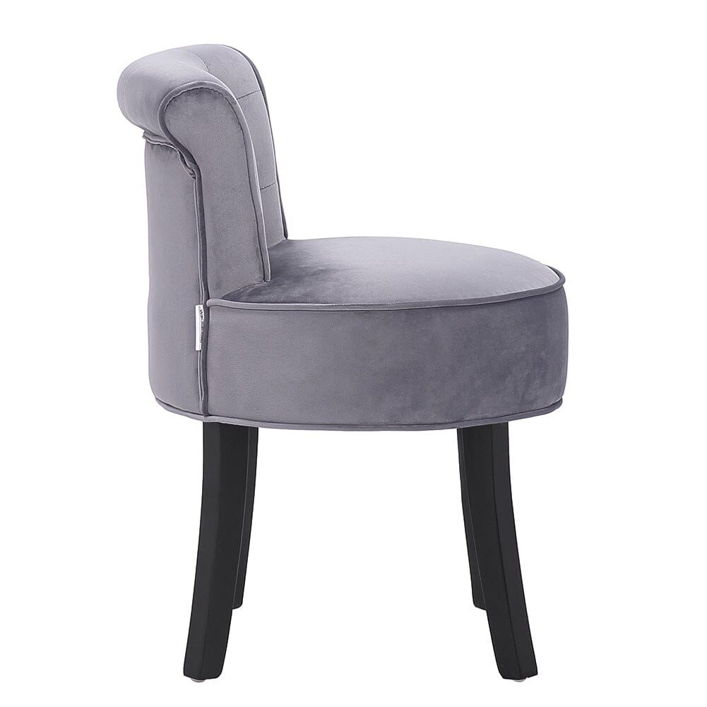 Modern Upholstered Buttoned Stool for Dressing Table Cocktail Chairs Living and Home
