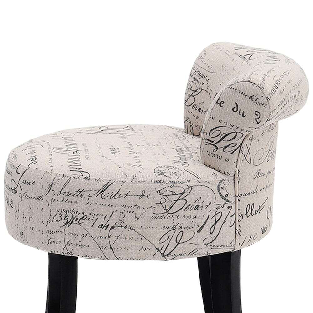 Modern Dressing Stool with Tech Fabric Cocktail Chairs Living and Home