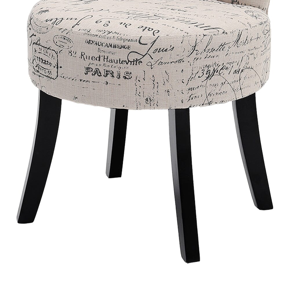 Modern Dressing Stool with Tech Fabric Cocktail Chairs Living and Home