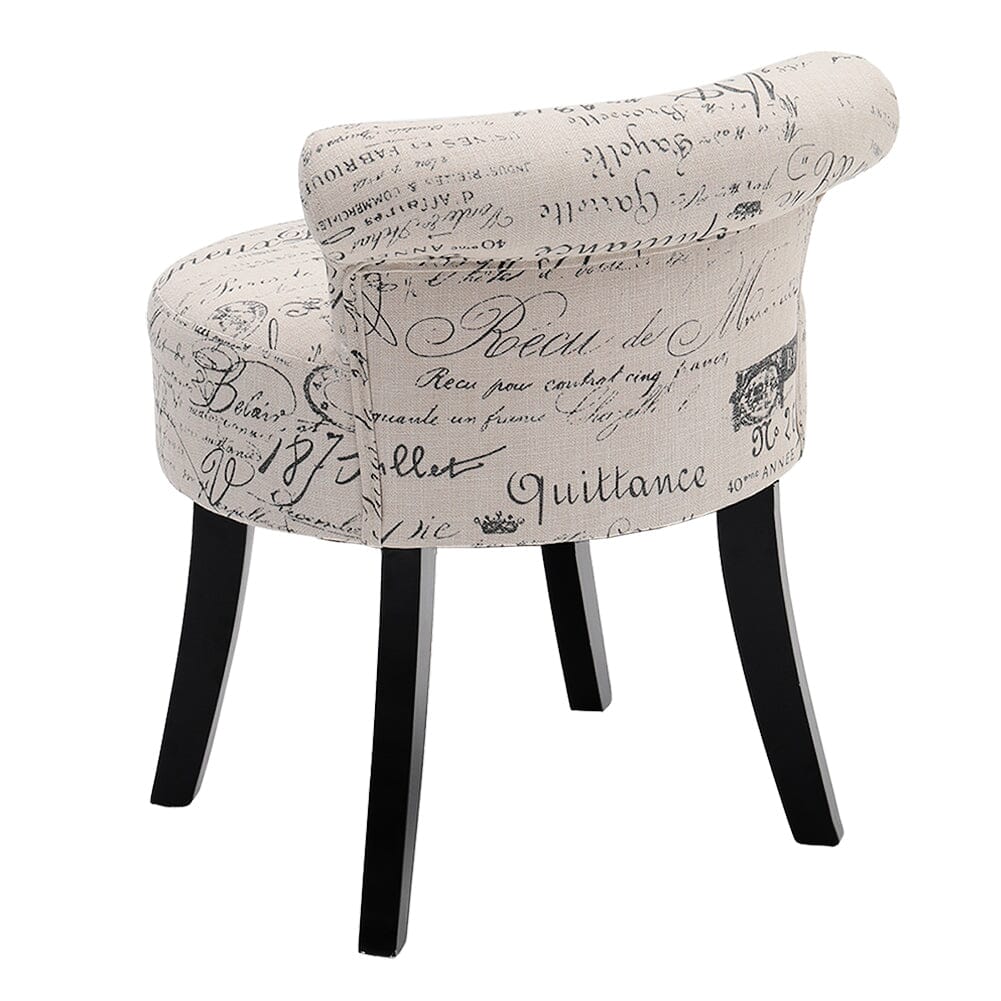 Modern Dressing Stool with Tech Fabric Cocktail Chairs Living and Home