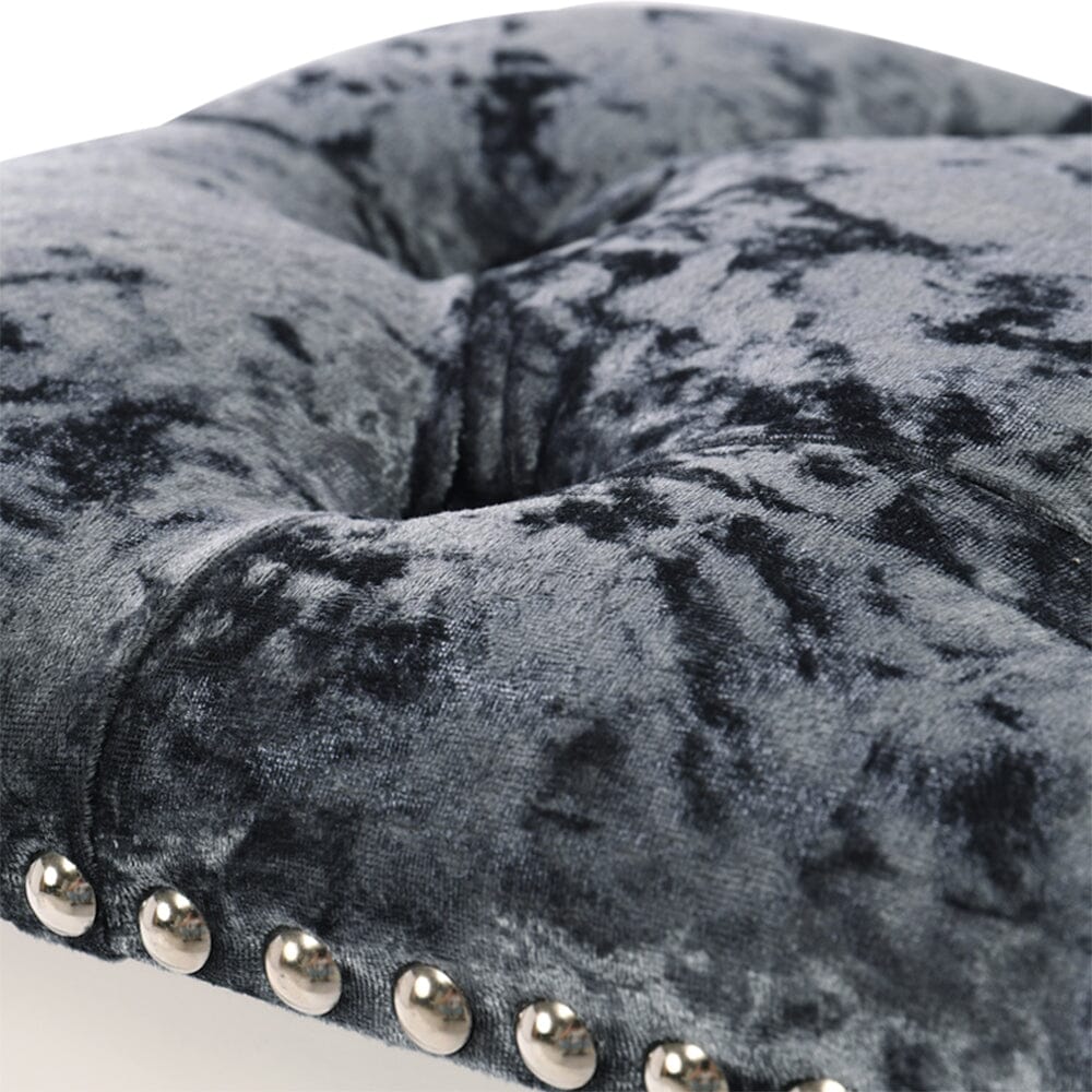 Vintage Floral Upholstered Dressing Stool Chair Living and Home