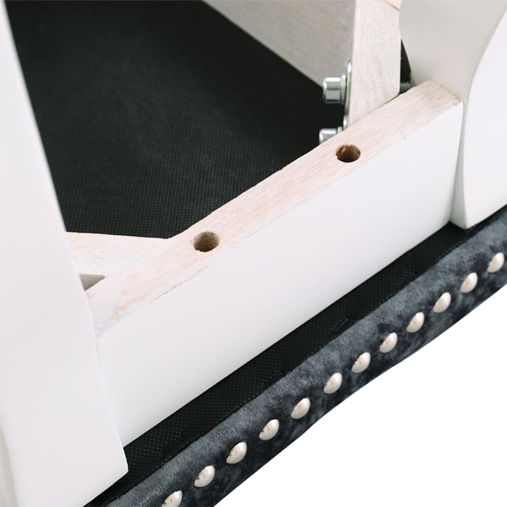 Vintage Floral Upholstered Dressing Stool Chair Living and Home