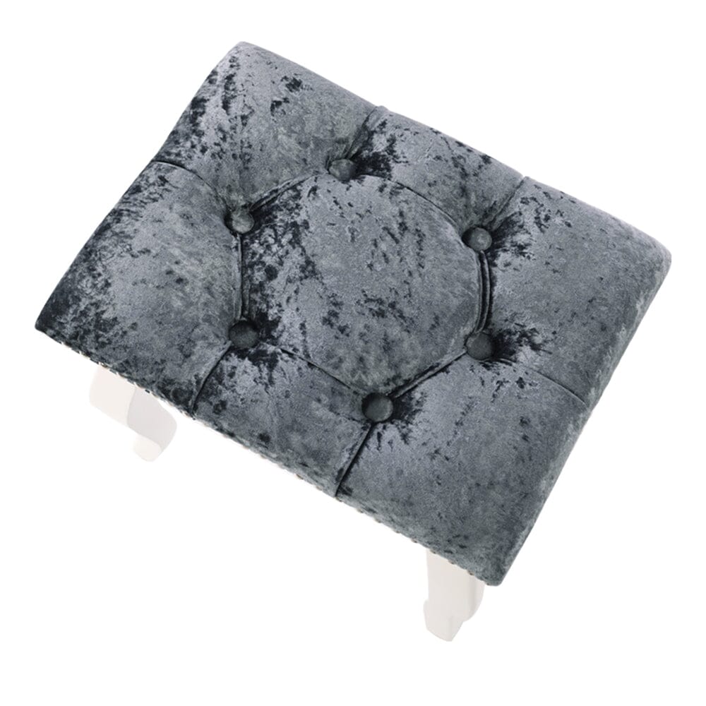 Vintage Floral Upholstered Dressing Stool Chair Living and Home