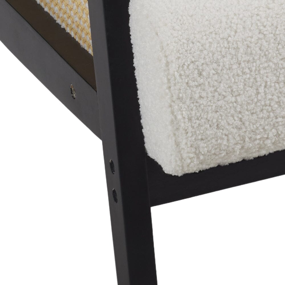 Direct Mid Century Rattan Armchair Armchair Living and Home