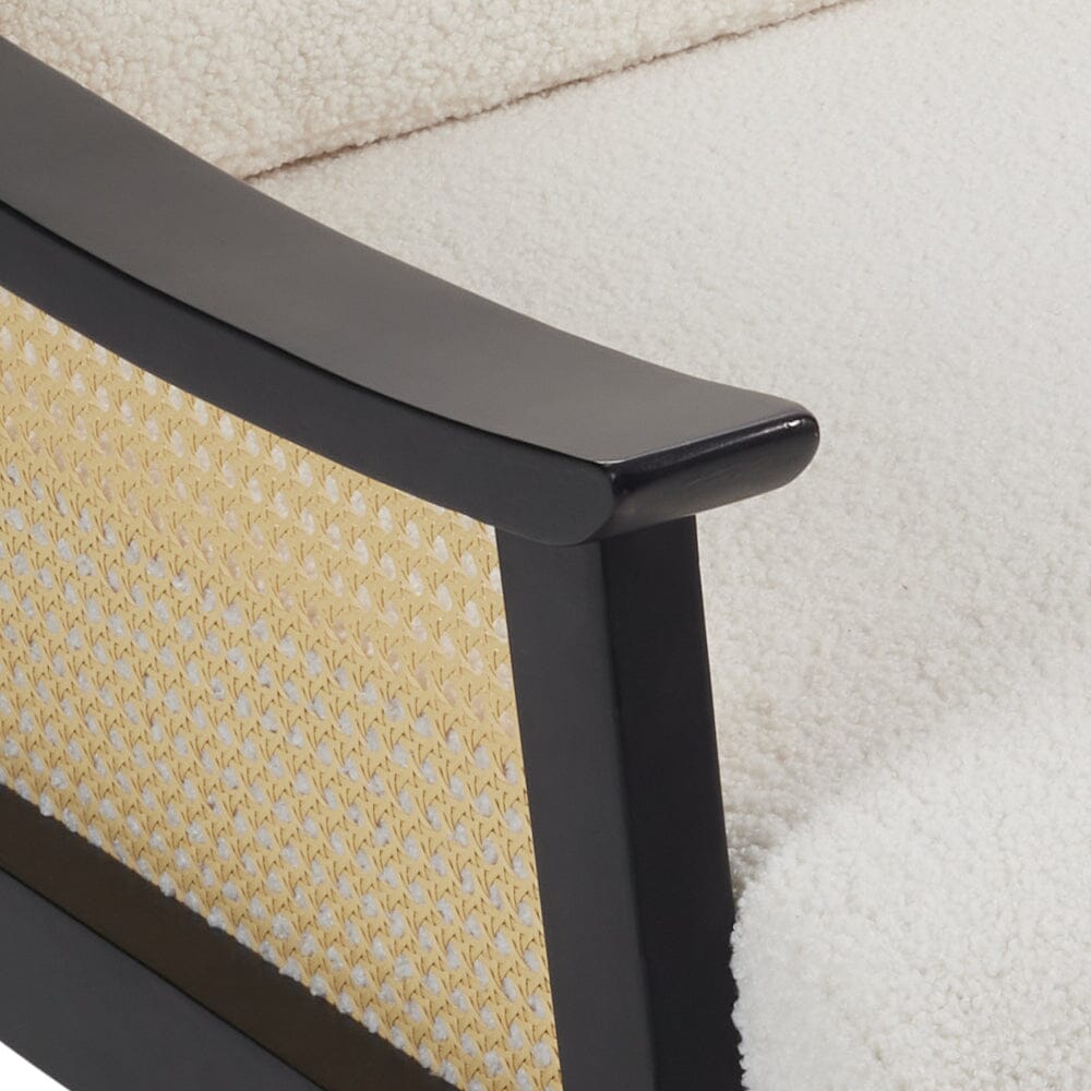 Direct Mid Century Rattan Armchair Armchair Living and Home