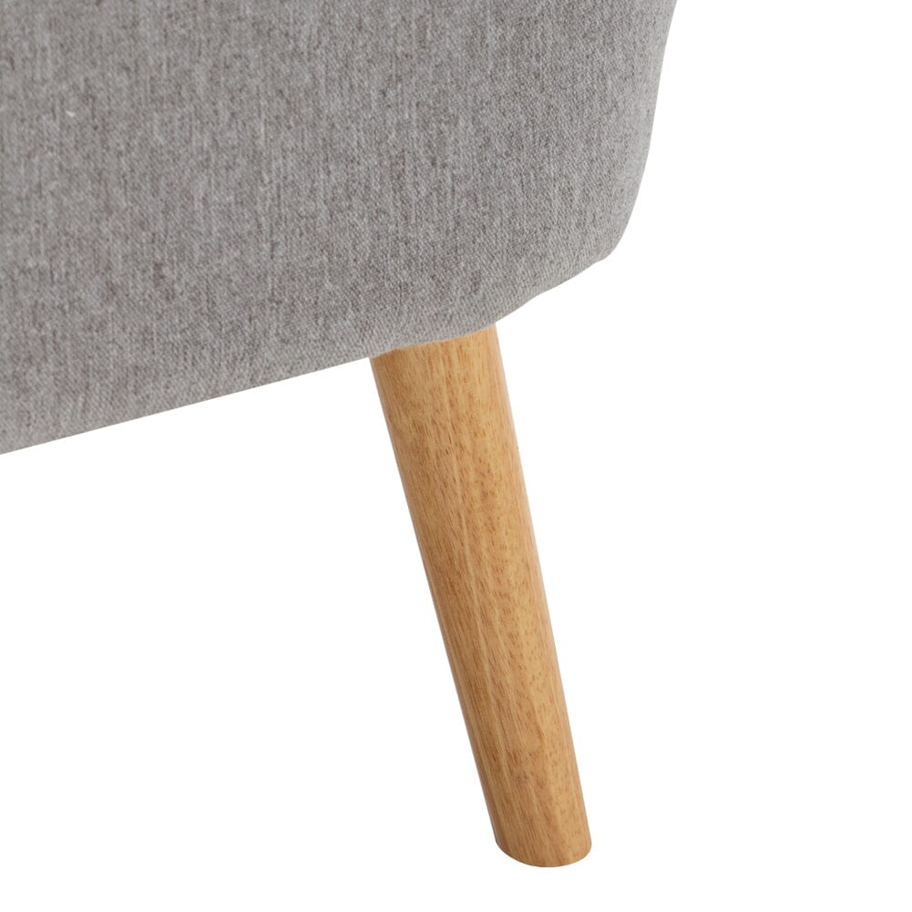 Contemporary Wing Back Armchair and Ottoman Set with Cushion and Footstool Cocktail Chairs Living and Home