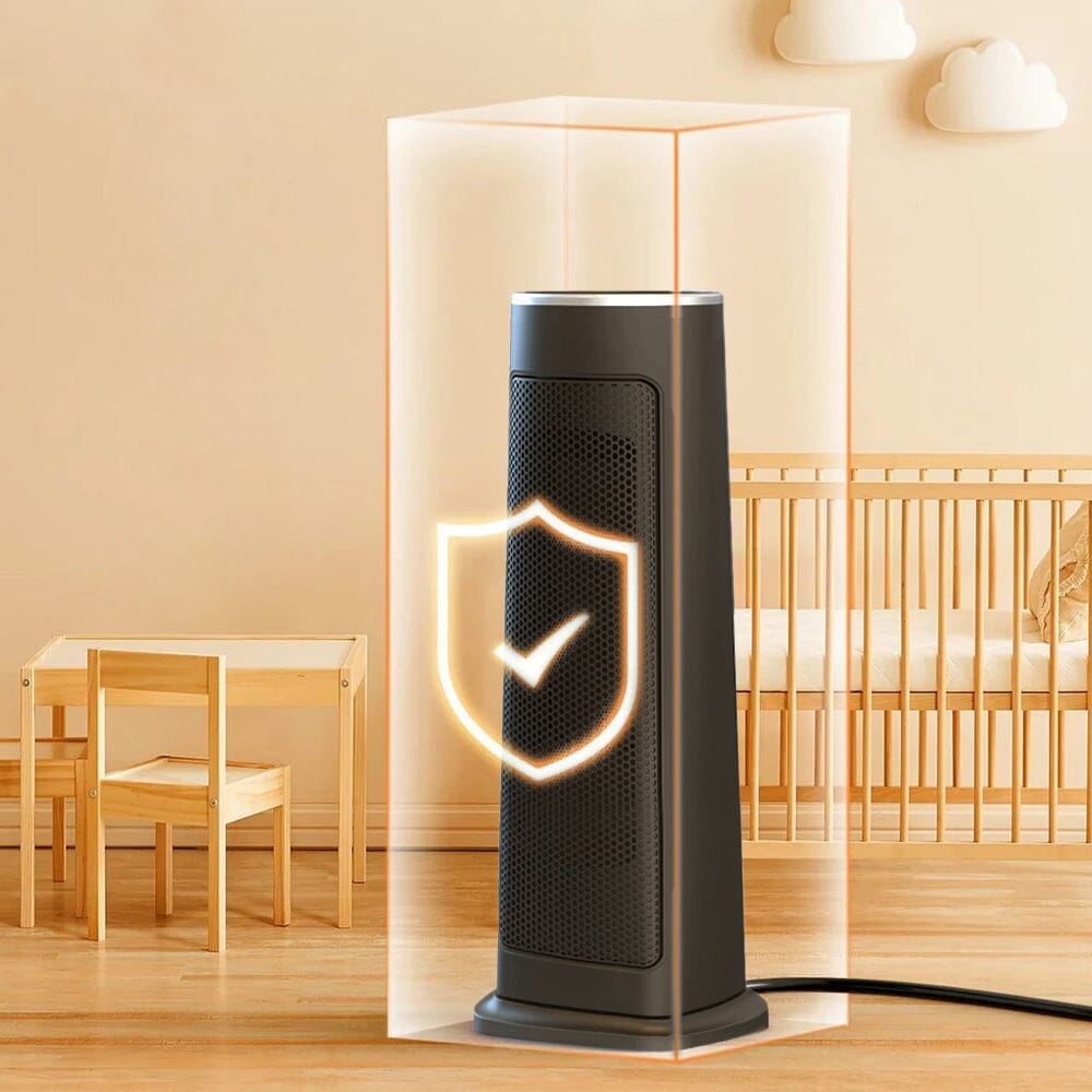 Intellectual Black Electric PTC Ceramic Heater with Remote Control Freestanding Patio Heaters Living and Home