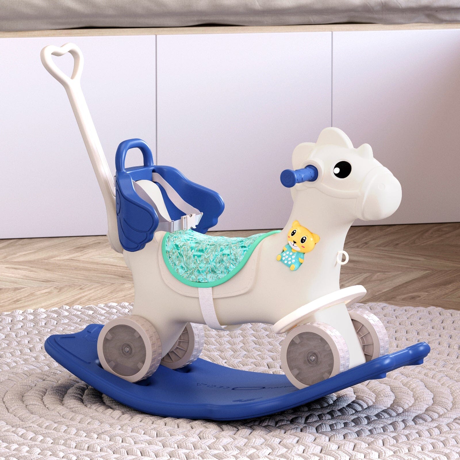 Kids Plastic Rocking Horse for Sunmer Holidays Gift – Living and Home