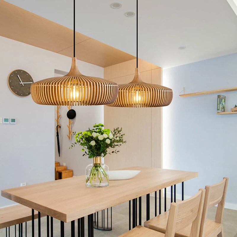 Lightsin Handcrafted Wooden Kitchen Pendant Light Fixtures Lightsin UK