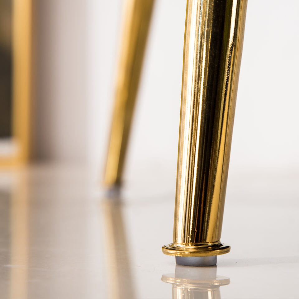 Velvet Noble Armchair with Gold Metal Legs Cocktail Chairs Living and Home