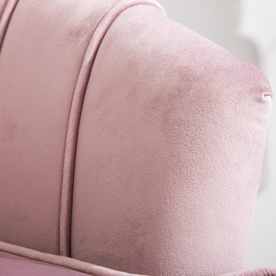 Velvet Noble Armchair with Gold Metal Legs Cocktail Chairs Living and Home