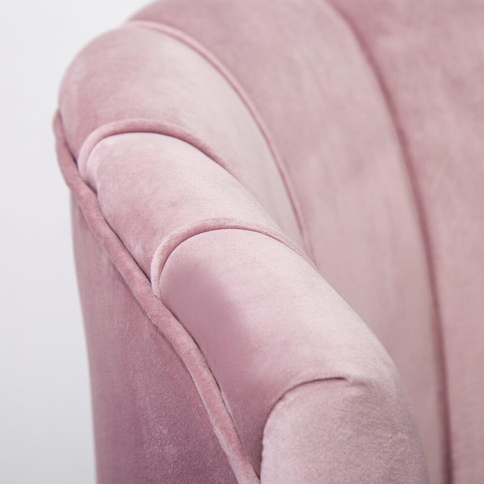 Velvet Noble Armchair with Gold Metal Legs Cocktail Chairs Living and Home