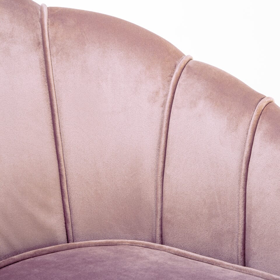 Velvet Noble Armchair with Gold Metal Legs Cocktail Chairs Living and Home