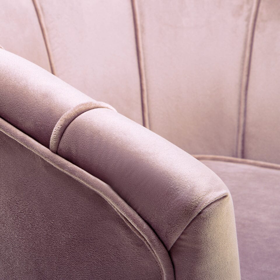 Velvet Noble Armchair with Gold Metal Legs Cocktail Chairs Living and Home