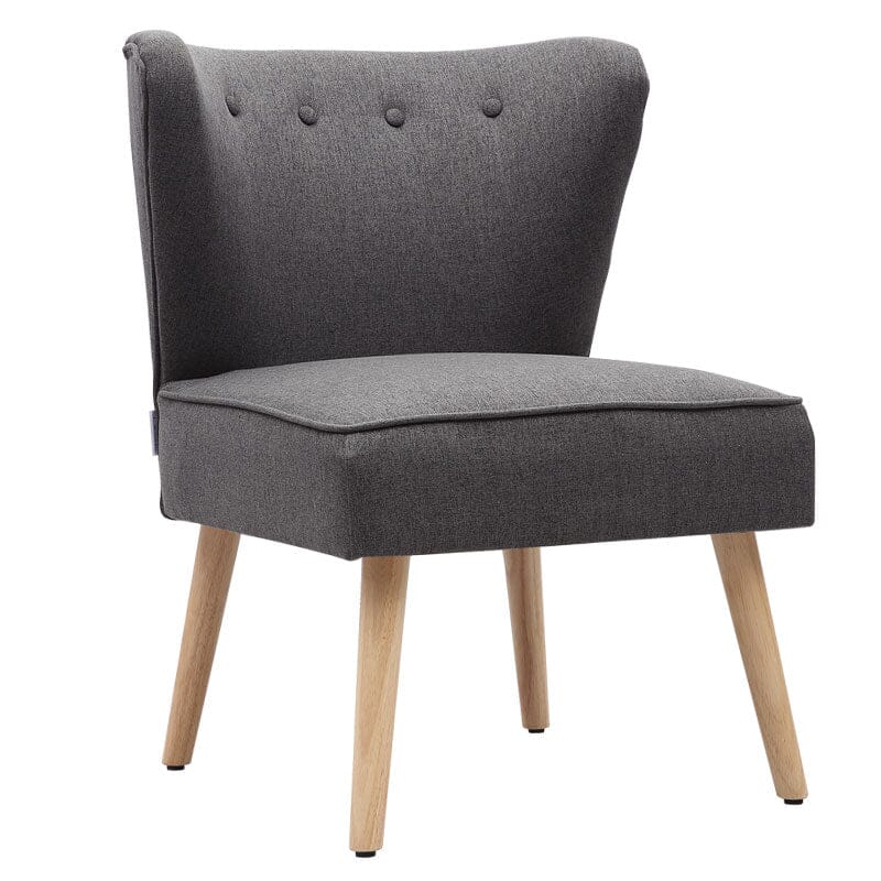 Medium Single Leisure Armchair with Wooden Legs Cocktail Chairs Living and Home