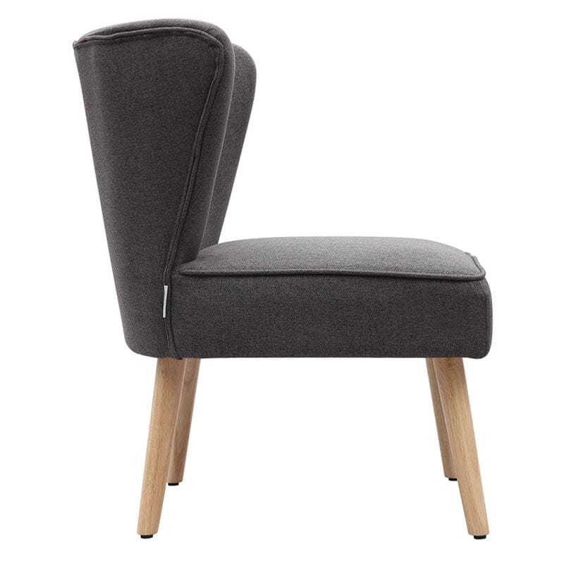 Medium Single Leisure Armchair with Wooden Legs Cocktail Chairs Living and Home