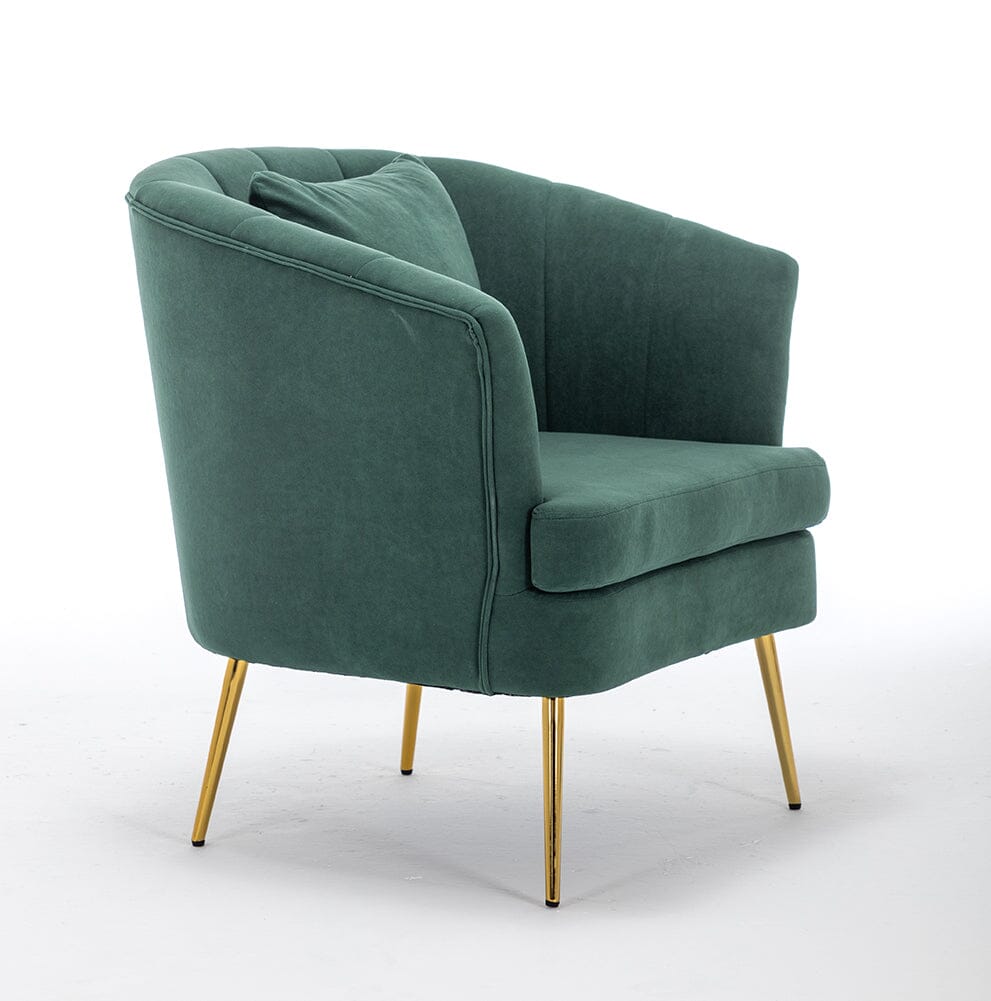 Premium Single Armchair with Gold Metal Legs Armchair Living and Home