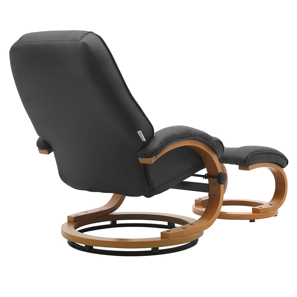 Ergonomic Executive Office Reclining Chair with Footstool Armchair Living and Home