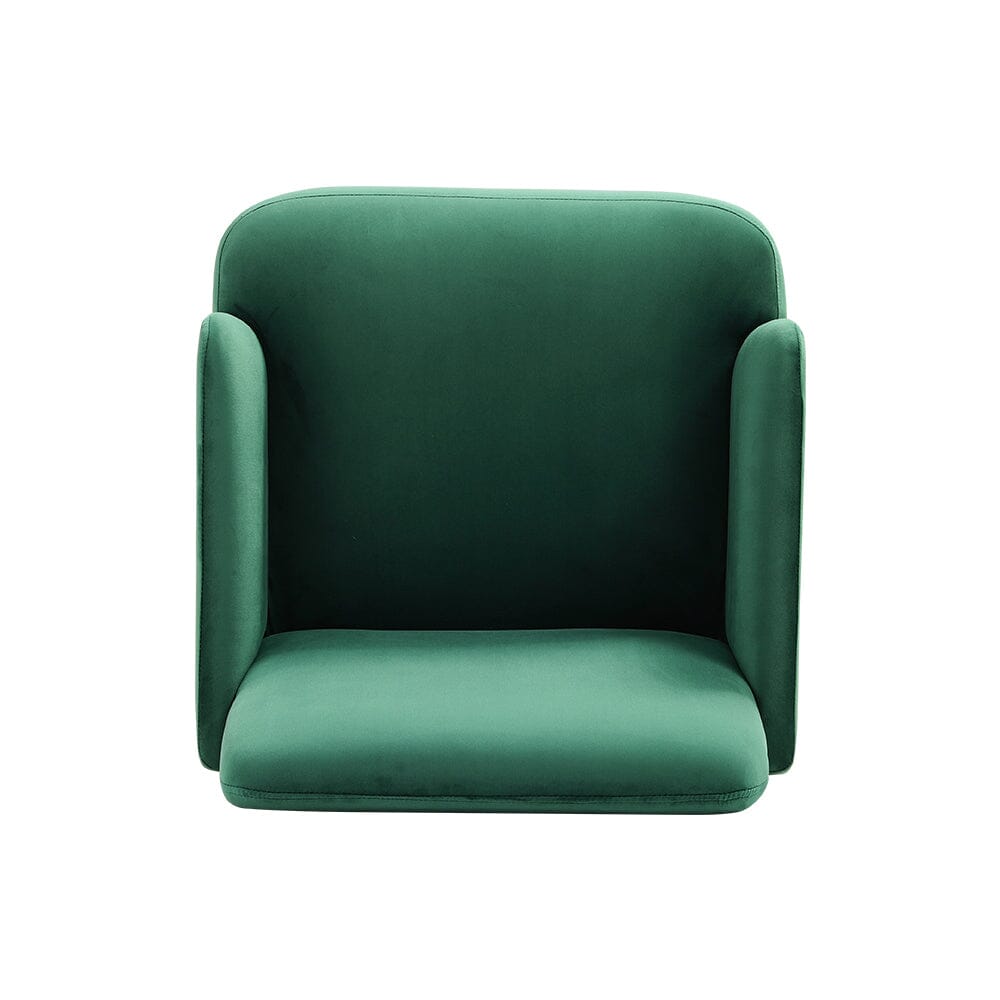 Wooden Legs Velvet Armchair Chair with Footrest Armchair Living and Home