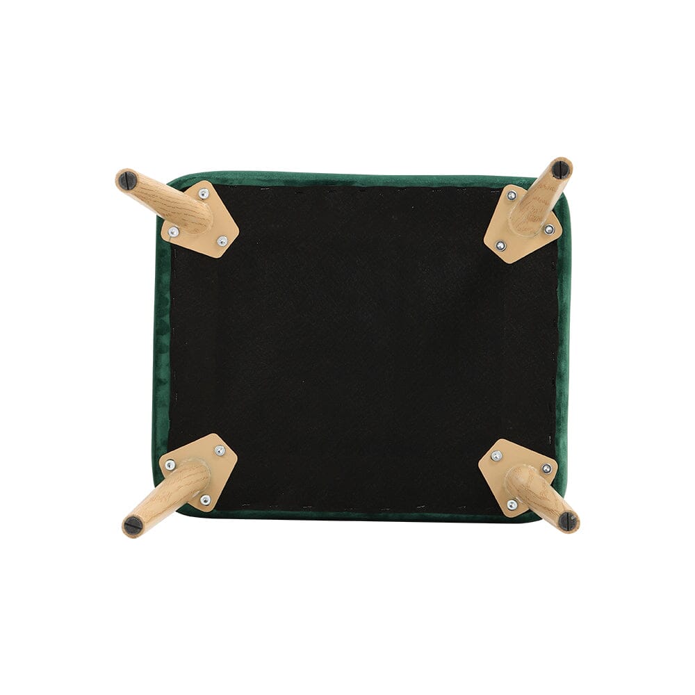 Wooden Legs Velvet Armchair Chair with Footrest Armchair Living and Home