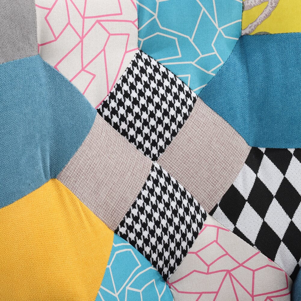 Multicolor Linen Upholstered Accent Chair with Wood Legs Wingback Chairs Living and Home