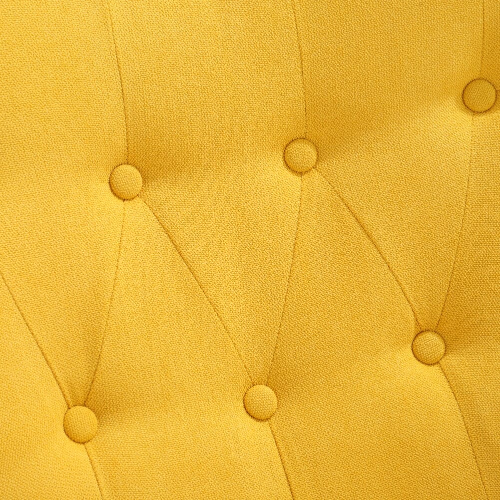 Multicolor Linen Upholstered Accent Chair with Wood Legs Wingback Chairs Living and Home