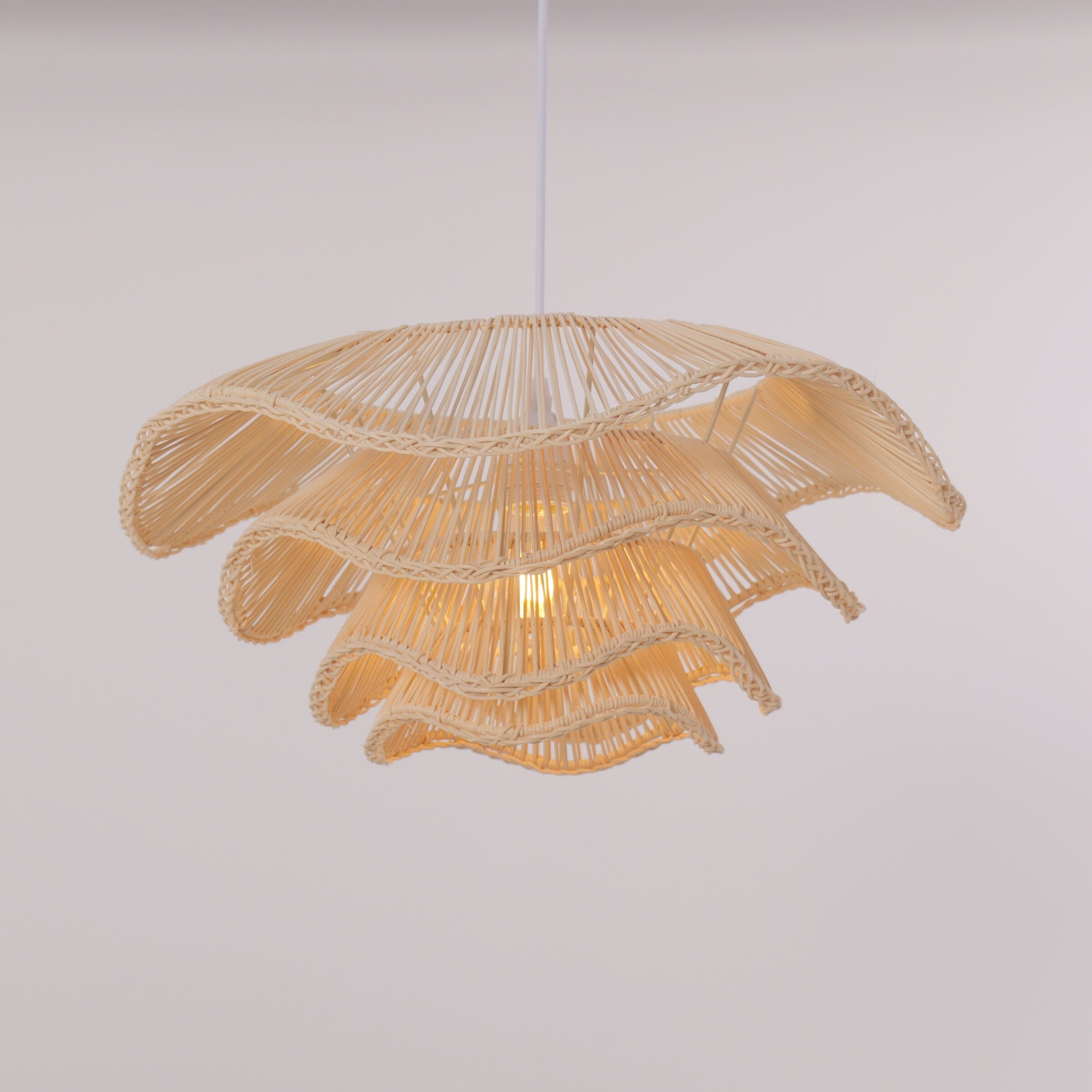 Lightsin Multi-tiered rattan pendant lamp Lightsin UK