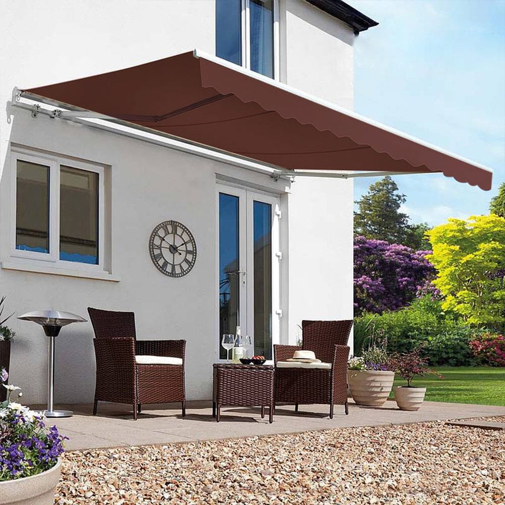Manual Shelter Retractable Patio Awning Patio Awnings Living and Home