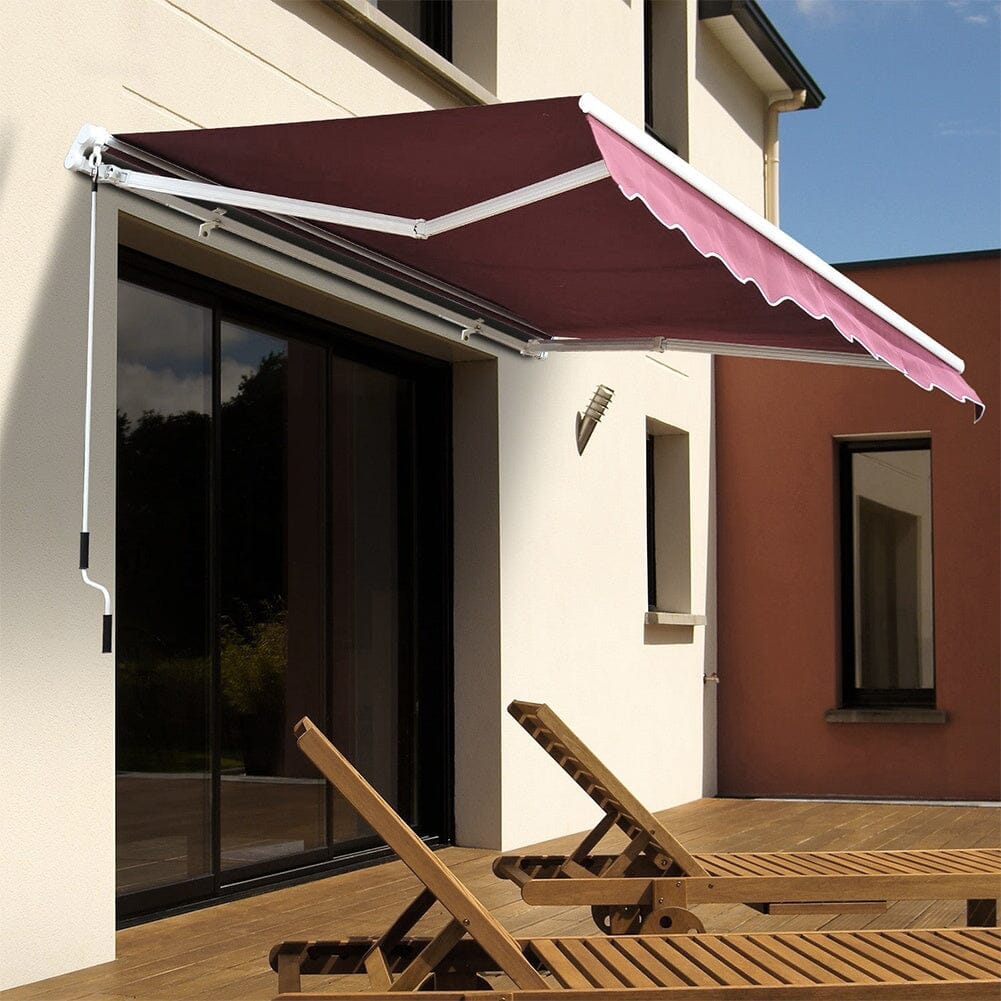 Manual Shelter Retractable Patio Awning Patio Awnings Living and Home
