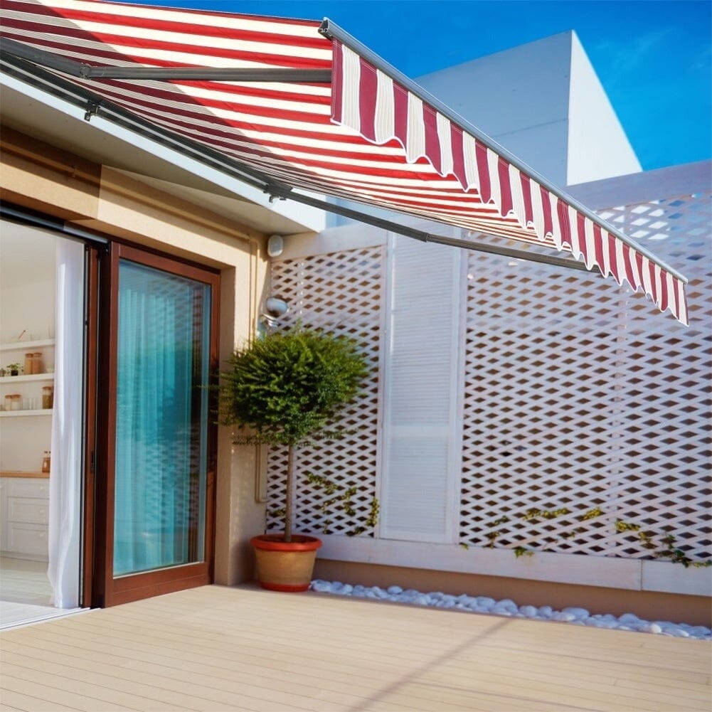 Manual Shelter Retractable Patio Awning Patio Awnings Living and Home