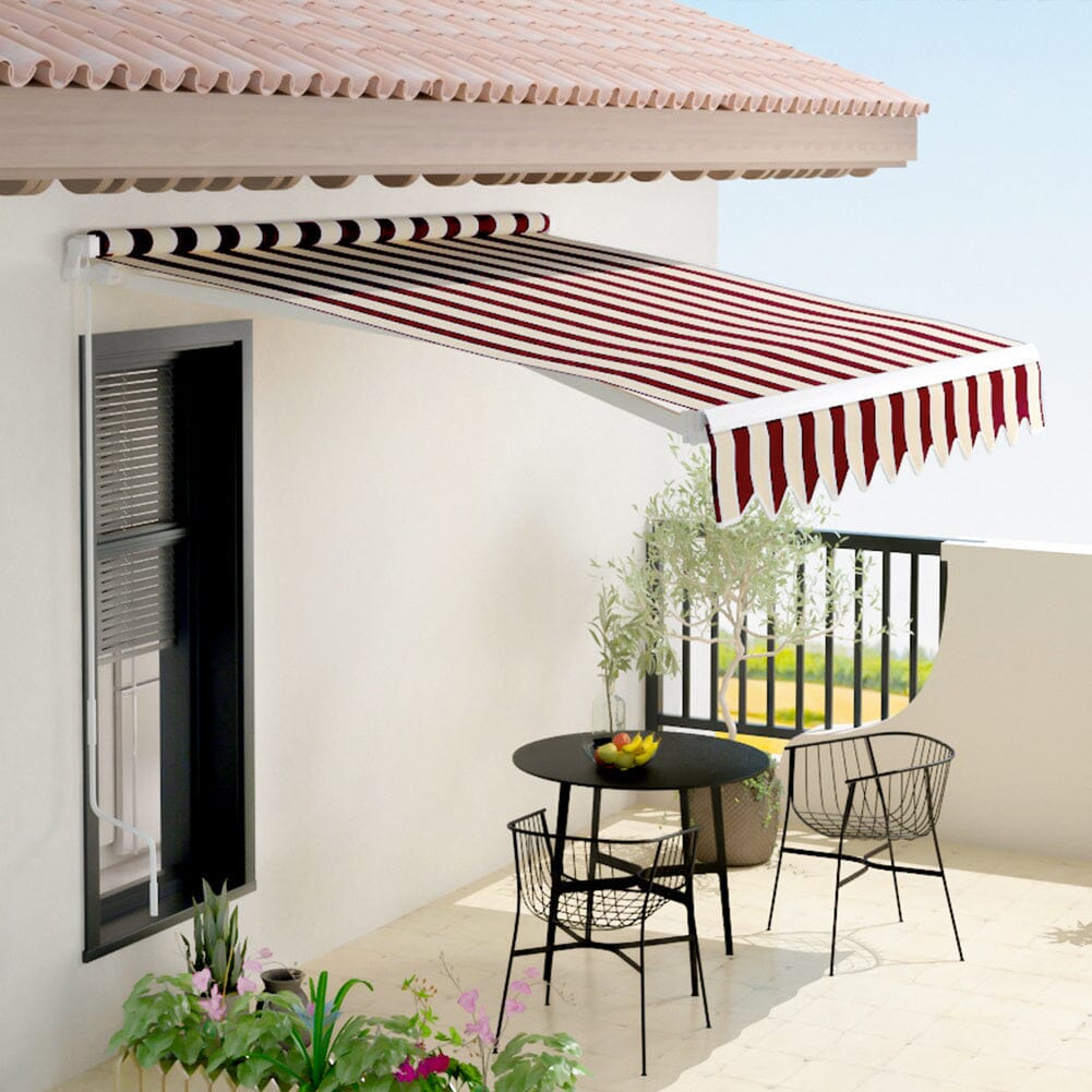 Manual Shelter Retractable Patio Awning Patio Awnings Living and Home